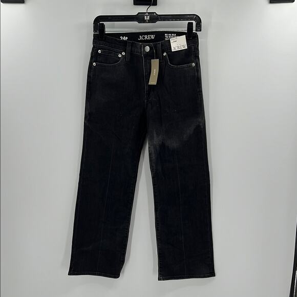 J. Crew Women's 96 Kick Out Jeans - Black Wash - 24P - New with tags - Picture 1 of 7